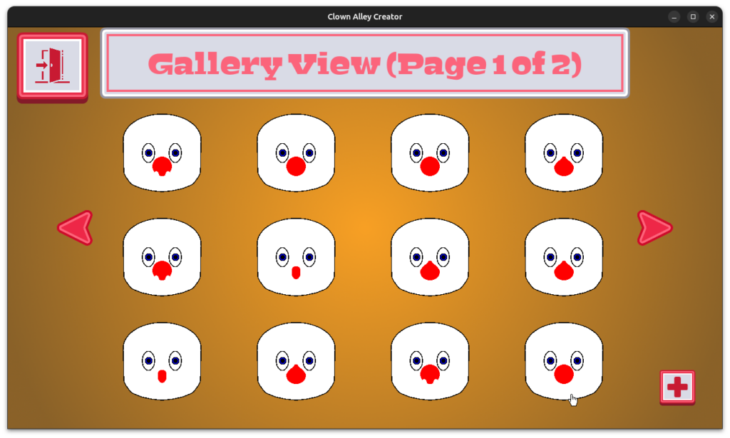 Clown Alley Creator - gallery view pagination